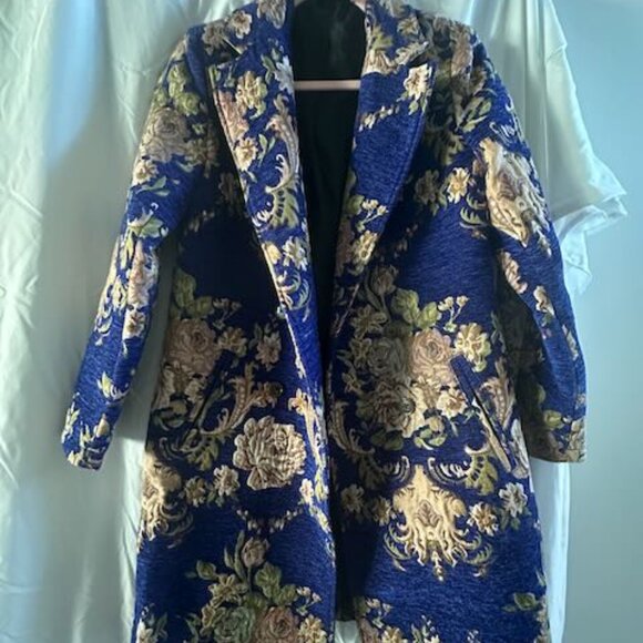 Maeve Anthropologie Brocade Overcoat SZ 2 - Picture 3 of 5